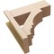 Ekena Millwork 8-in W x 22-in D x 22-in H Balboa Block Rough Cedar Woodgrain TimberThane Outlooker, Primed Tan OUTUR080X22X22BOA44RCPR - alternate 5